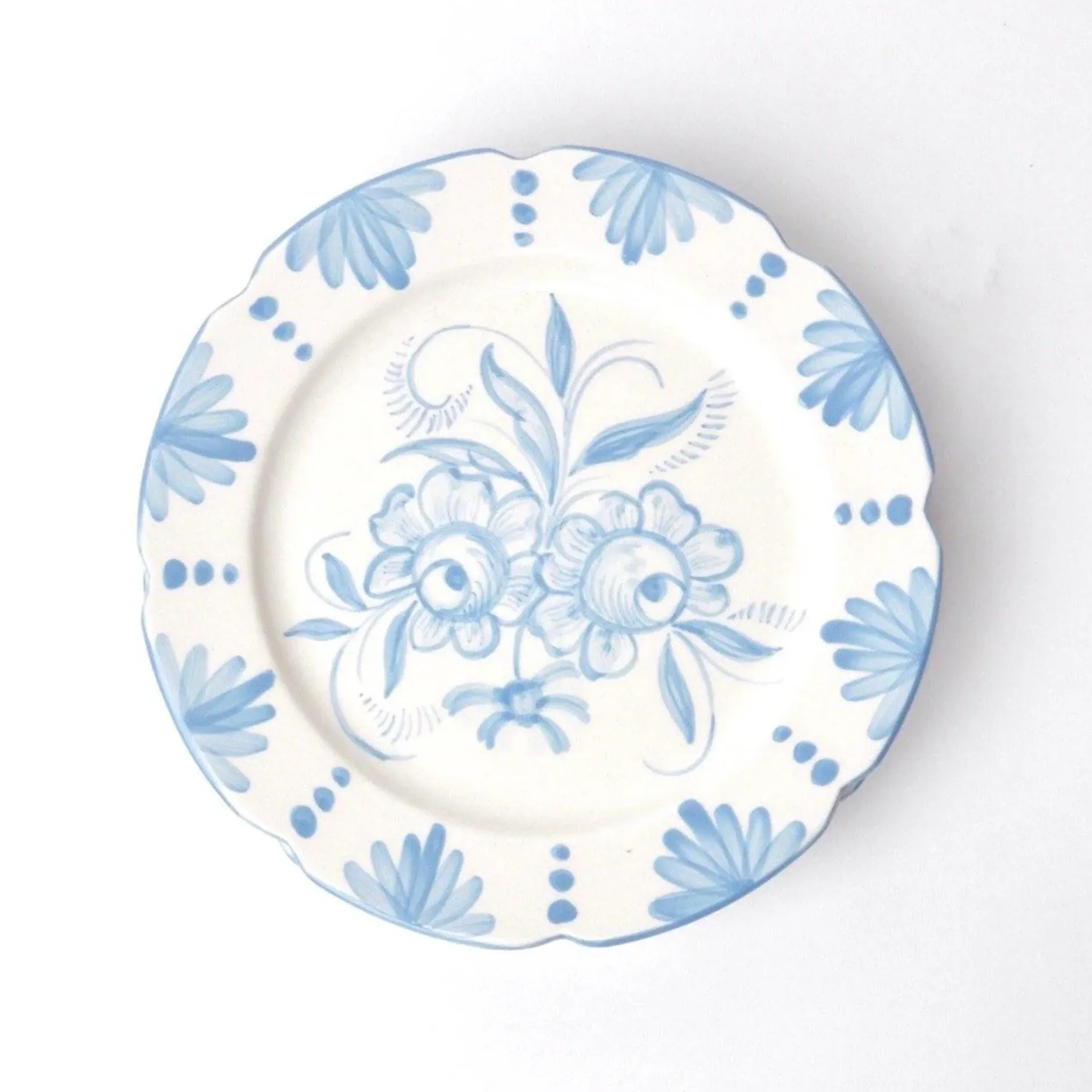 Online Mrs. Alice Seville Blue Gardenia Dinner Plate (Set Of 4)