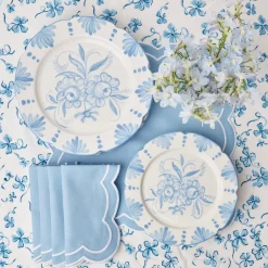 Online Mrs. Alice Seville Blue Gardenia Dinner Plate (Set Of 4)