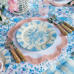 Online Mrs. Alice Seville Blue Gardenia Dinner Plate (Set Of 4)
