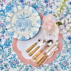 Online Mrs. Alice Seville Blue Gardenia Dinner Plate (Set Of 4)