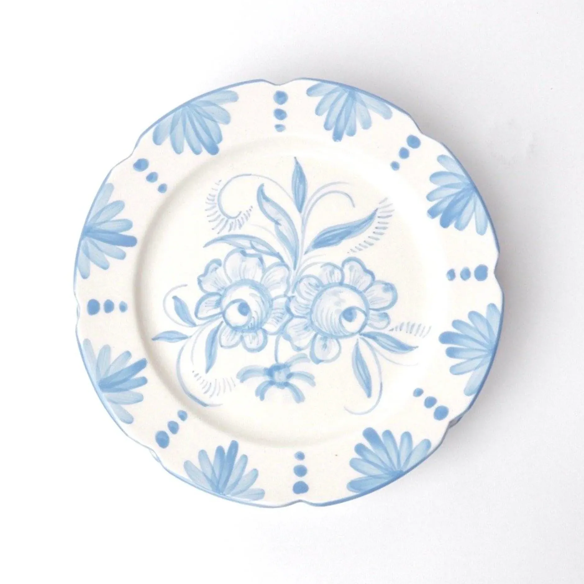 Best Mrs. Alice Seville Blue Gardenia Dinner Plate