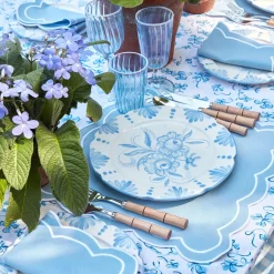 Best Mrs. Alice Seville Blue Gardenia Dinner Plate