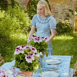 Best Mrs. Alice Seville Blue Gardenia Dinner Plate