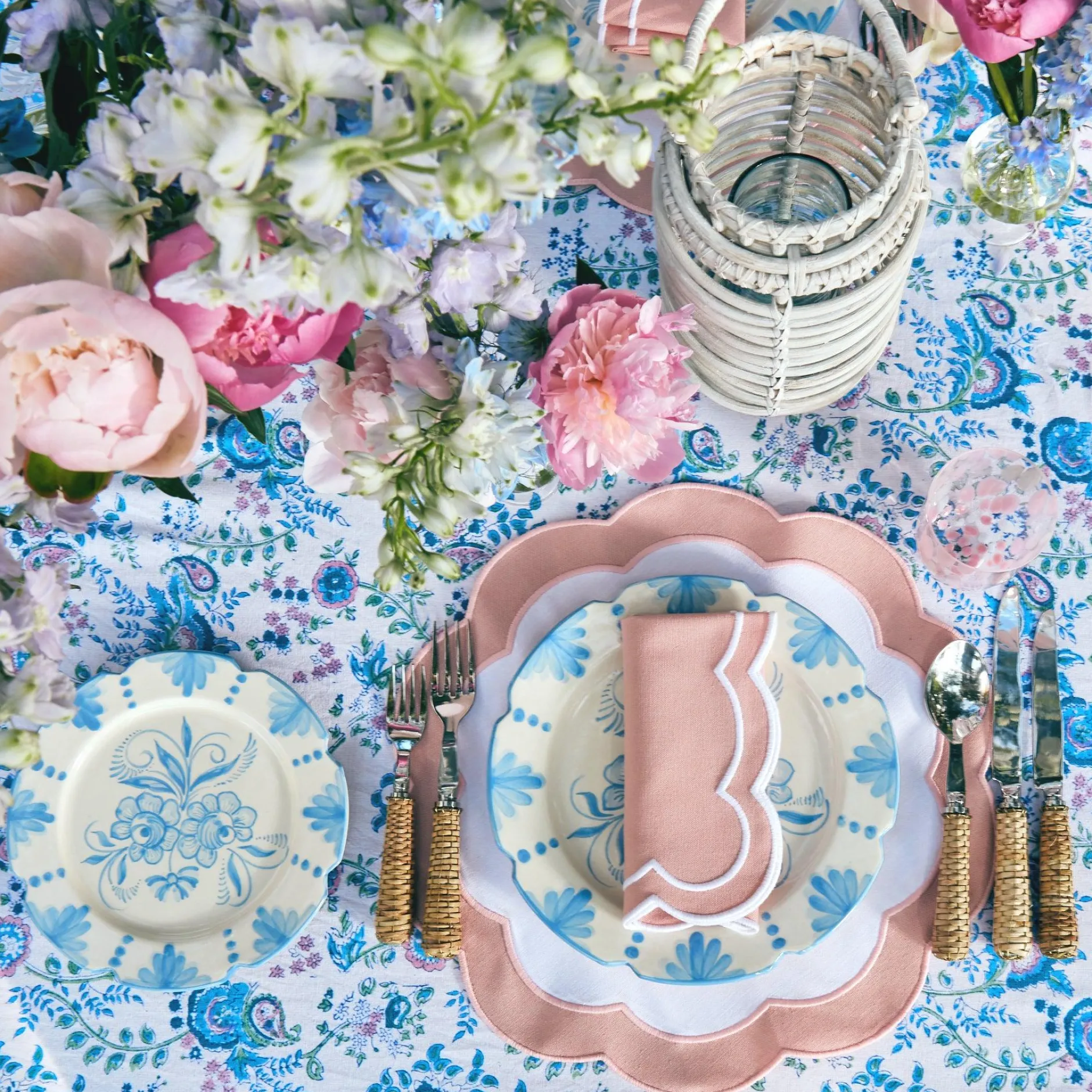 Online Mrs. Alice Seville Blue Gardenia Starter Plate (Set Of 4)
