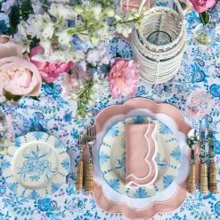 New Mrs. Alice Seville Blue Gardenia Starter Plate (Set Of 4)