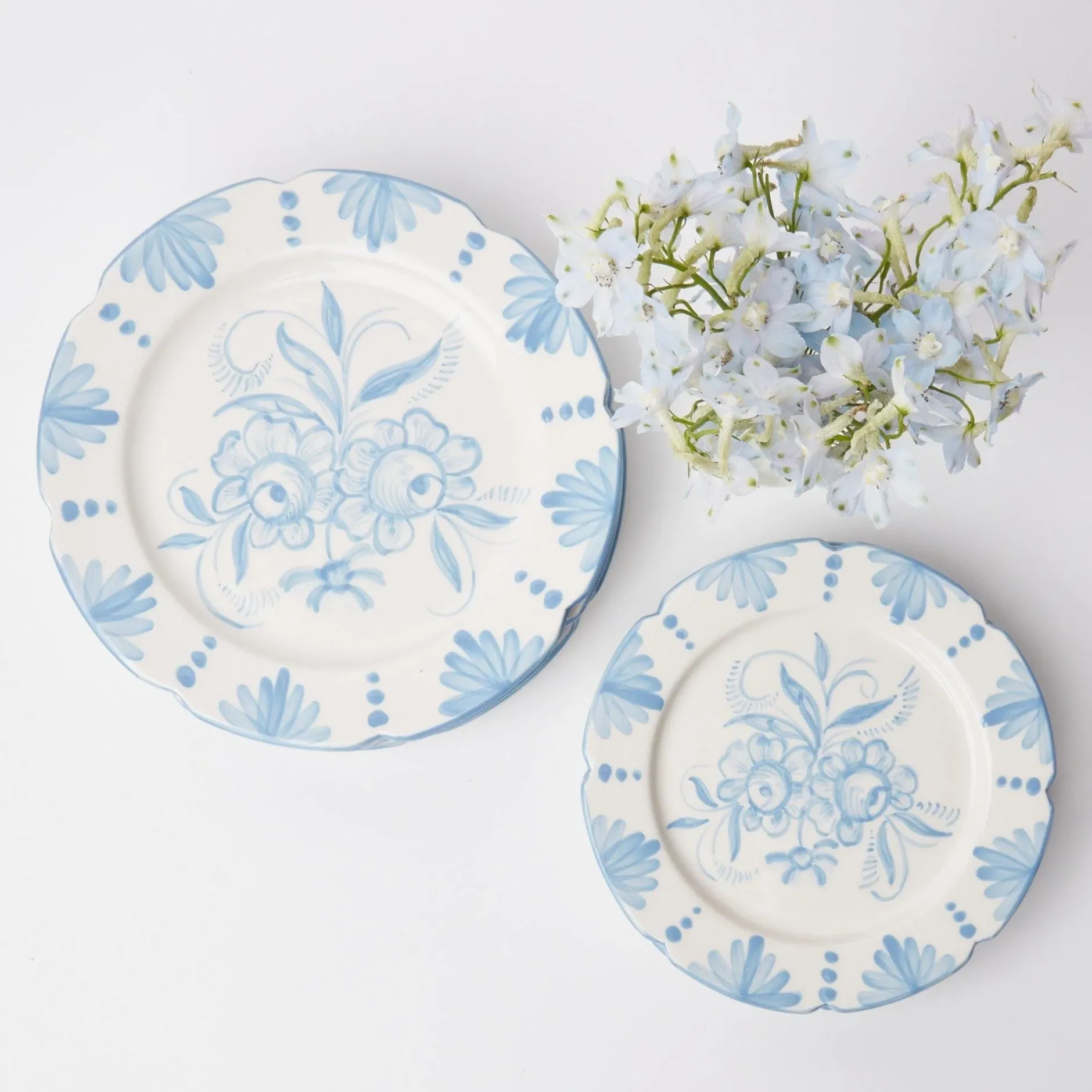 Best Mrs. Alice Seville Blue Gardenia Starter Plate (Set Of 4)