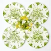 Discount Mrs. Alice Seville Green Gardenia Dinner Plates (Set Of 4)