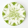 Outlet Mrs. Alice Seville Green Gardenia Dinner Plate
