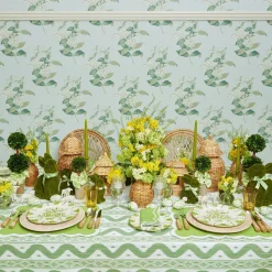 Outlet Mrs. Alice Seville Green Gardenia Dinner Plate