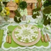Outlet Mrs. Alice Seville Green Gardenia Starter Plate