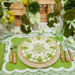 Outlet Mrs. Alice Seville Green Gardenia Starter Plates (Set Of 4)