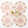 Clearance Mrs. Alice Seville Pink Gardenia Dinner Plate (Set Of 4)