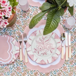 Clearance Mrs. Alice Seville Pink Gardenia Dinner Plate (Set Of 4)