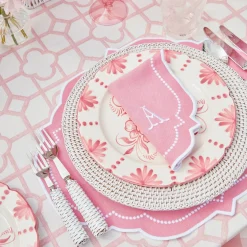 Sale Mrs. Alice Seville Pink Gardenia Dinner Plate (Set Of 4)