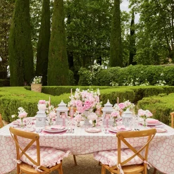 New Mrs. Alice Seville Pink Gardenia Dinner & Starter Plates (Set Of 8)