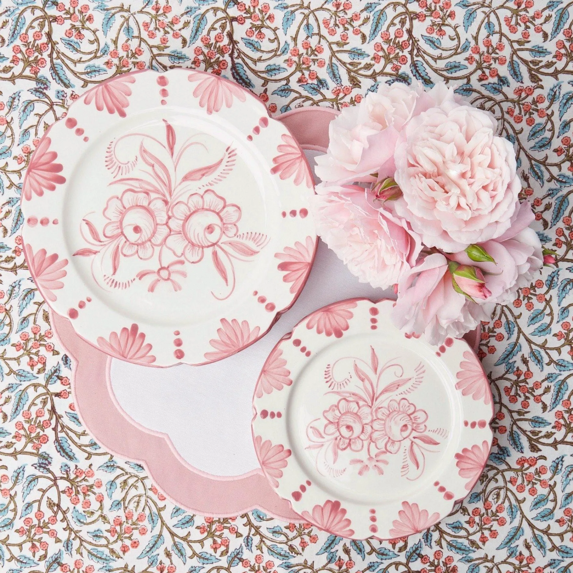 Outlet Mrs. Alice Seville Pink Gardenia Starter Plate