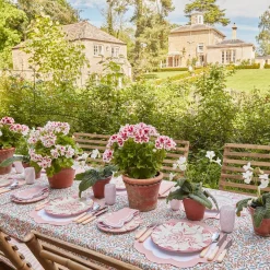 New Mrs. Alice Seville Pink Gardenia Starter Plate (Set Of 4)