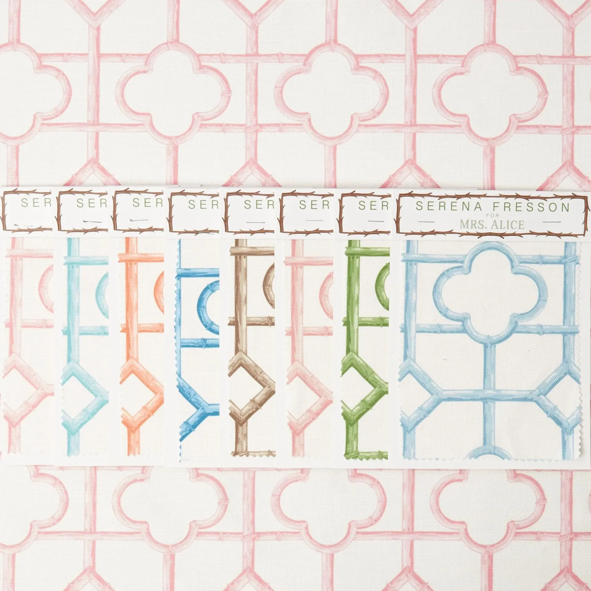 Hot Mrs. Alice Shaded Bamboo Fabric
