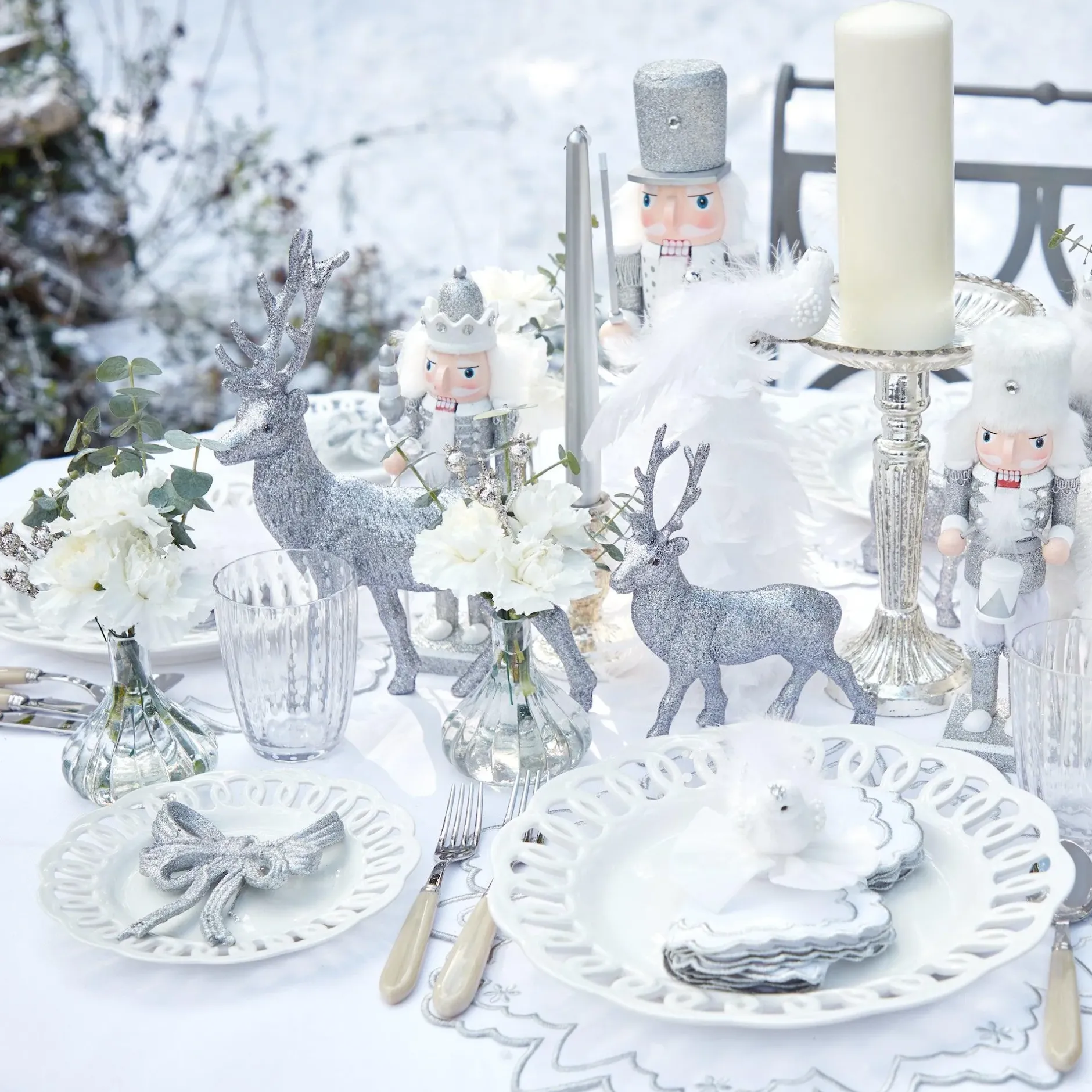 Online Mrs. Alice Silver Candles (Set Of 8)