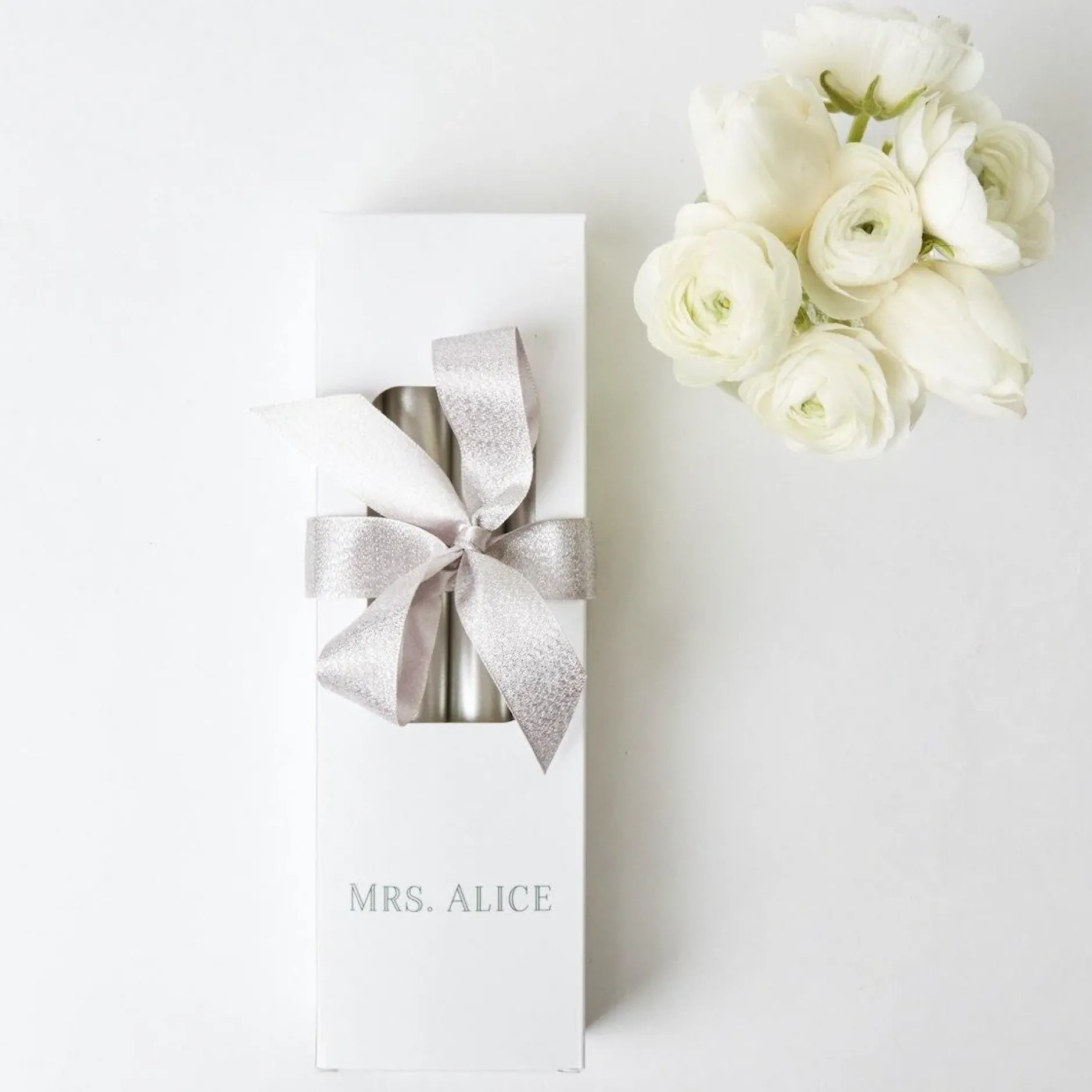 Online Mrs. Alice Silver Candles (Set Of 8)