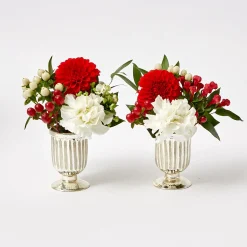 Online Mrs. Alice Small Mercury Fluted Vase (Pair)