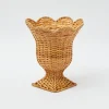 Clearance Mrs. Alice Small Natural Rattan Urn Vase