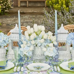 New Mrs. Alice Soft Blue Candles (Set Of 8)