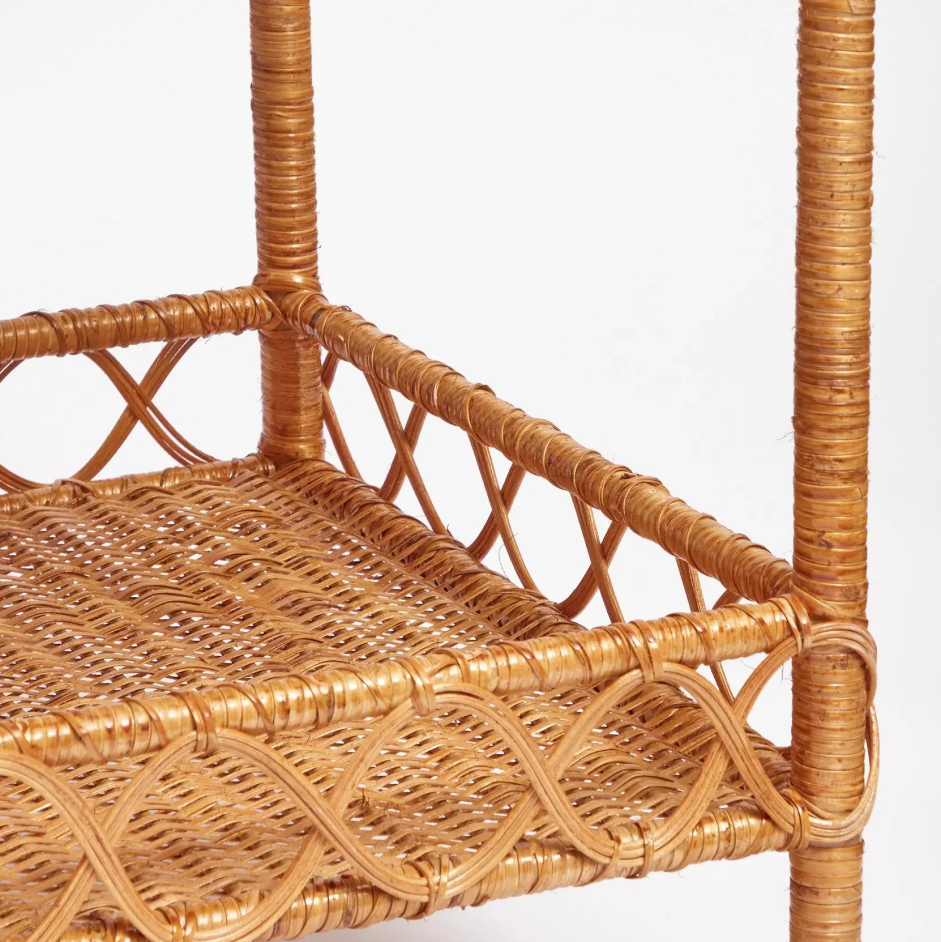 Mrs. Alice Sophia Rattan Side Table