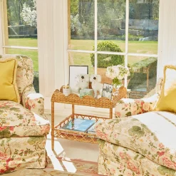 Mrs. Alice Sophia Rattan Side Table