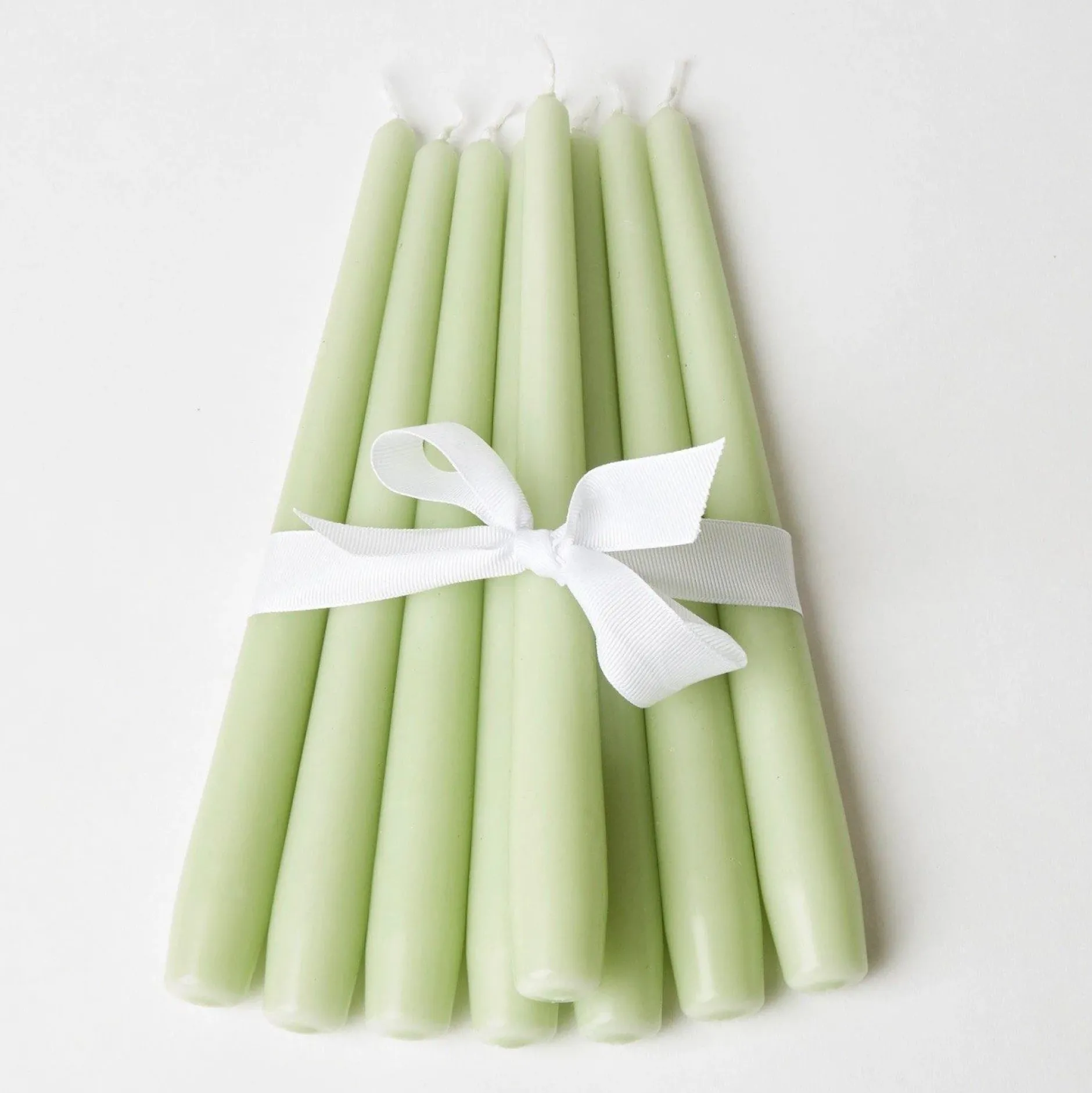New Mrs. Alice Spring Green Candles (Set Of 8)