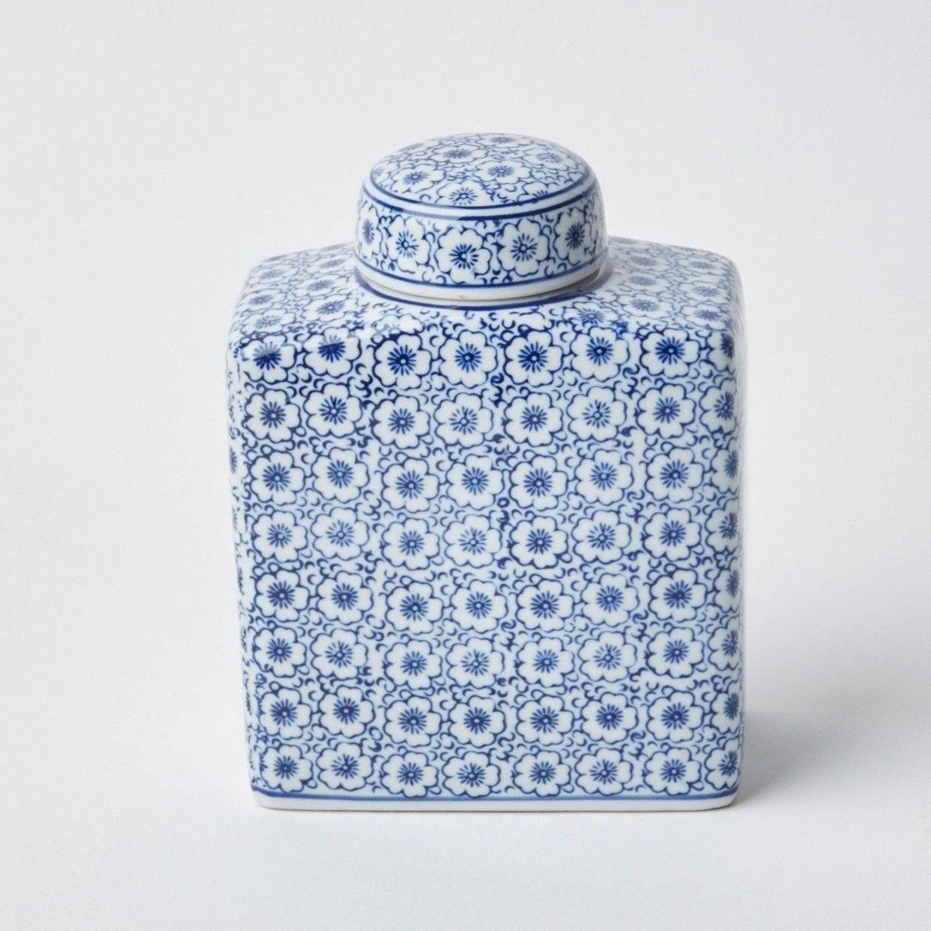 Best Mrs. Alice Square Floral Print Ginger Jar