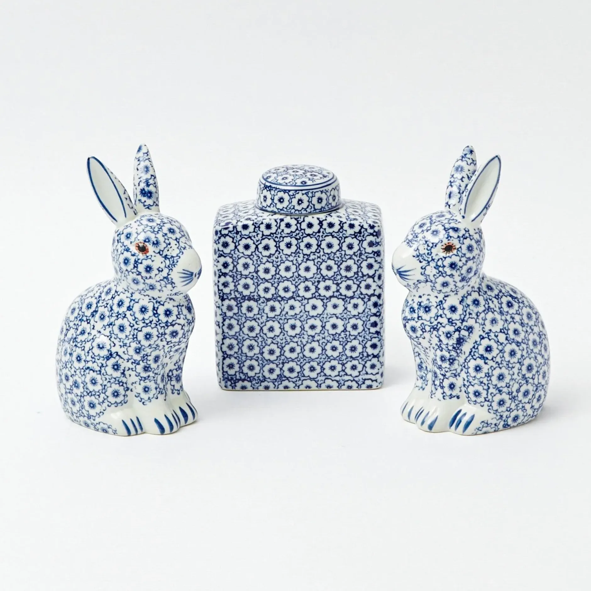Best Mrs. Alice Square Floral Print Ginger Jar