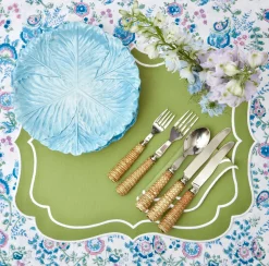 Outlet Mrs. Alice Sylvie Green Embroidered Placemats (Set Of 4)