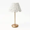 Mrs. Alice Tall Rechargeable Lamp With White Seagrass Lampshade