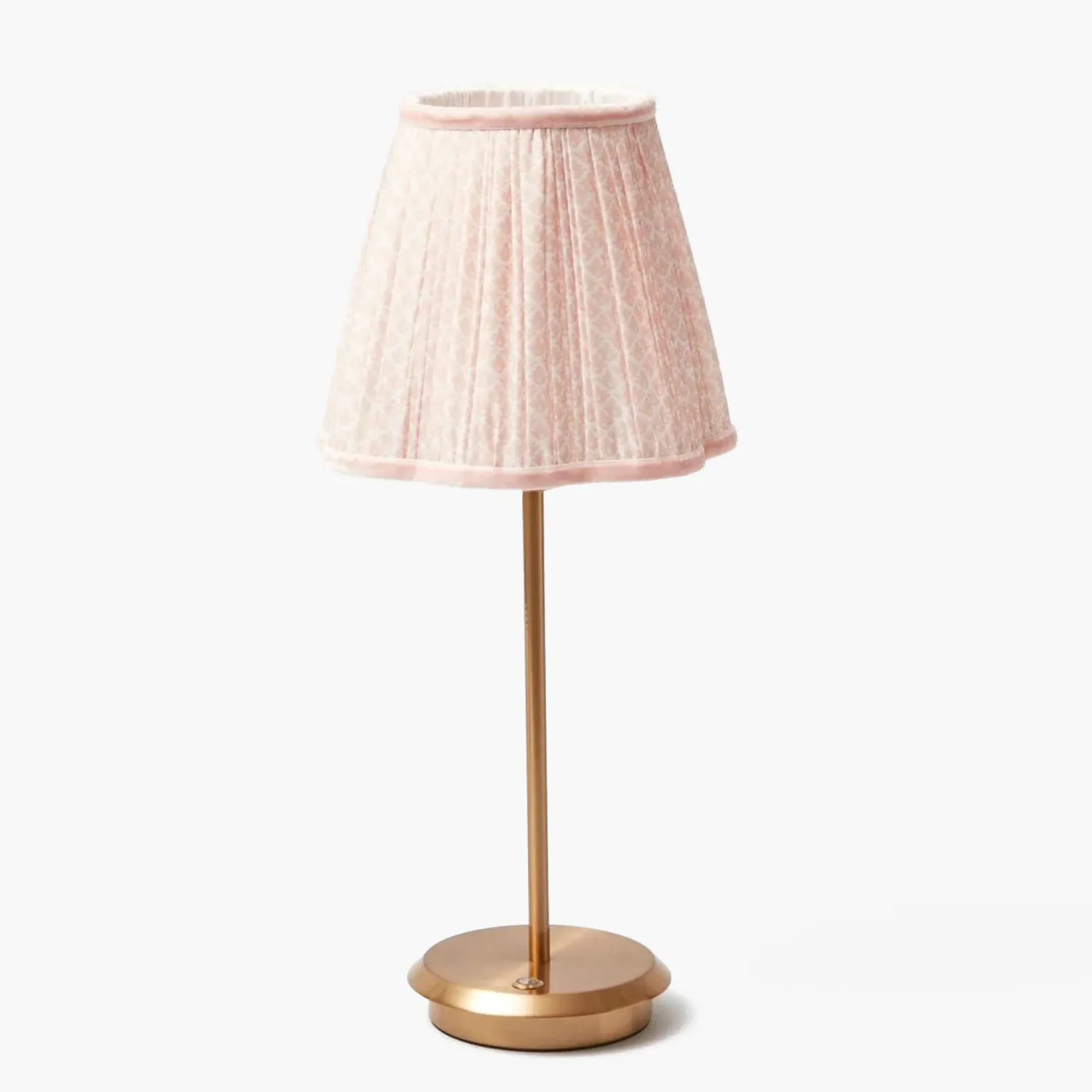 Best Mrs. Alice Tall Rechargeable Lamp With Pink Lotus Lampshade