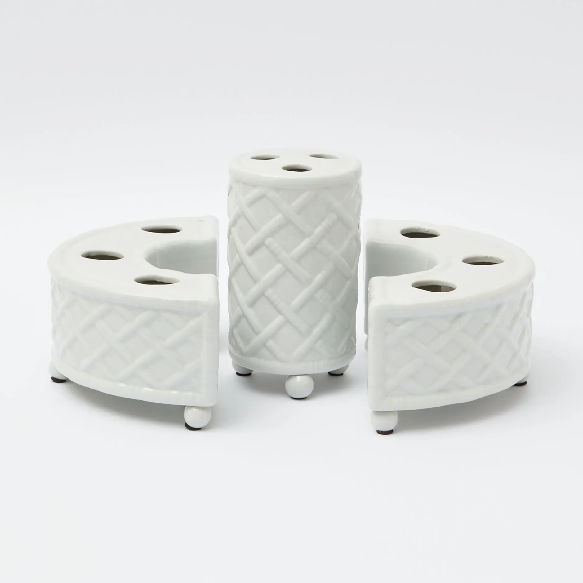 Hot Mrs. Alice Three Piece Ceramic Bamboo Vase