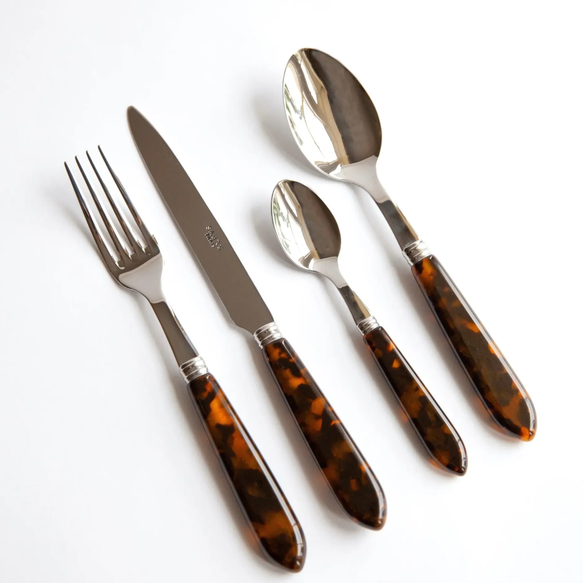 New Mrs. Alice Tortoiseshell Cutlery Set (4 Piece)