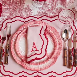 Sale Mrs. Alice Valerie Pink Napkins (Set Of 4)