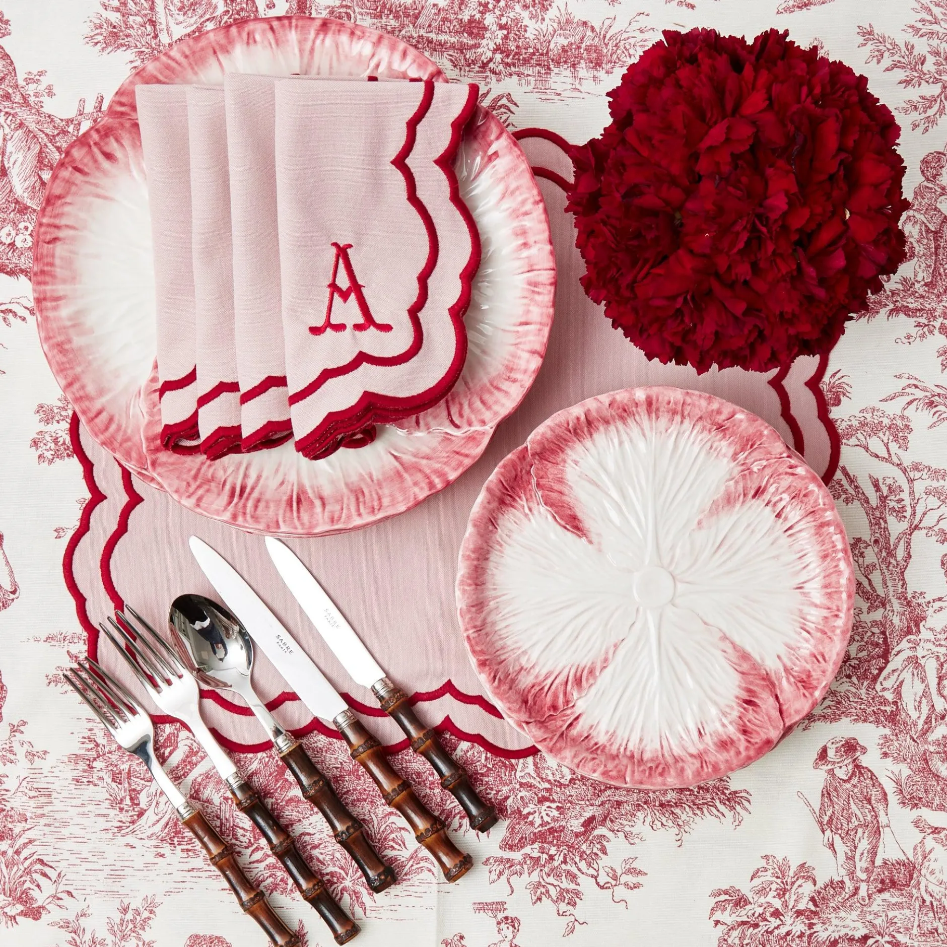 Sale Mrs. Alice Valerie Pink Napkins (Set Of 4)
