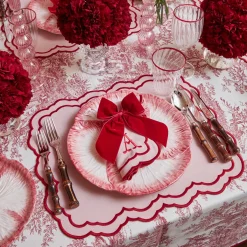 Clearance Mrs. Alice Valerie Pink Placemats (Set Of 4)