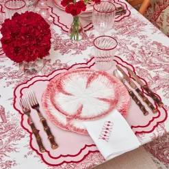 Clearance Mrs. Alice Valerie Pink Placemats (Set Of 4)