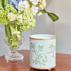 Discount Mrs. Alice Velvet Oak Tole Candle Pot