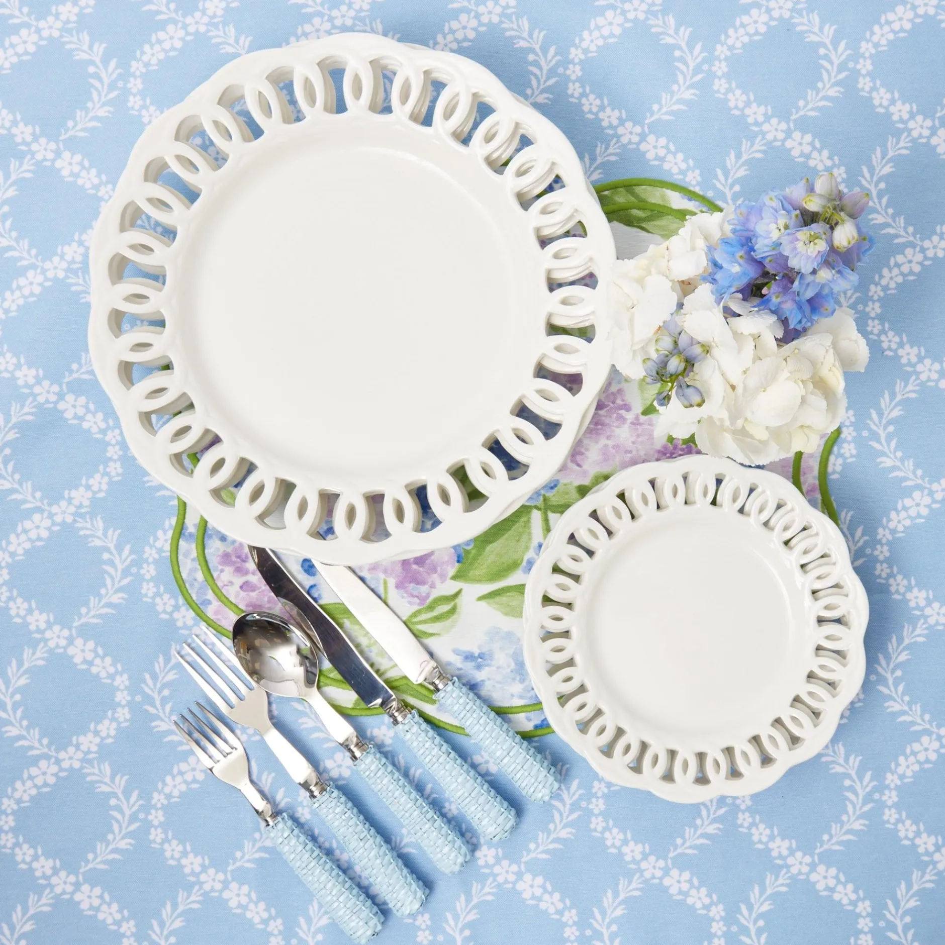 Sale Mrs. Alice White Lace Dinner & Starter Plates (Set Of 8)