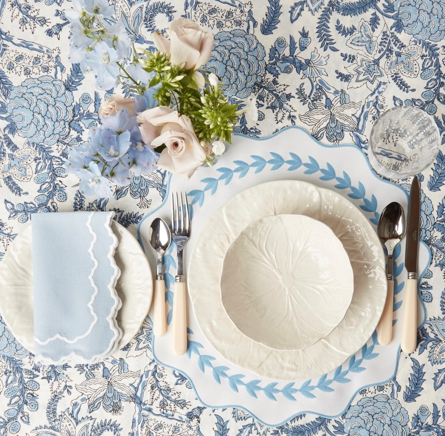 Mrs. Alice White Lettuce Dinner Plate