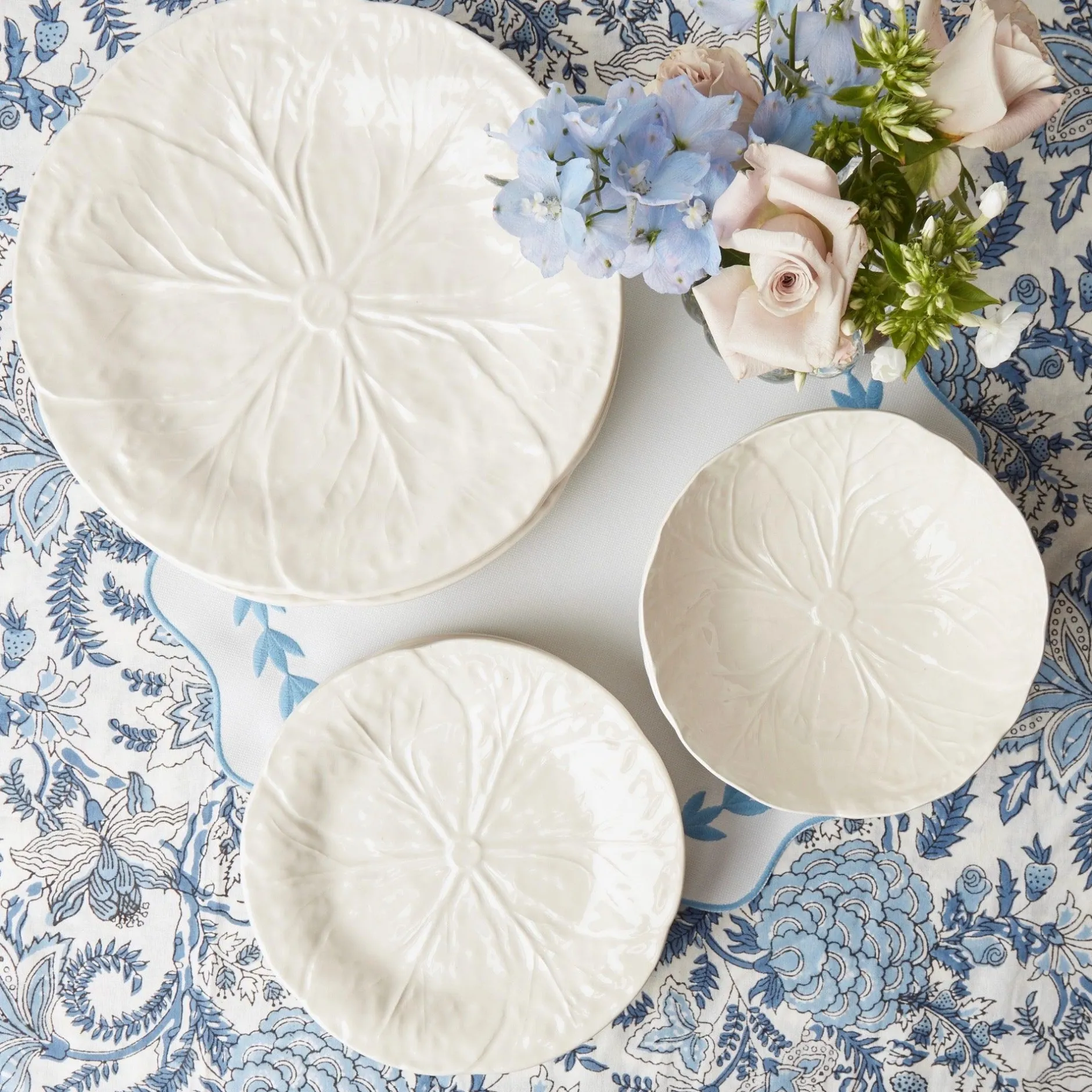 Mrs. Alice White Lettuce Dinner Plate