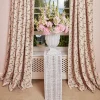 Clearance Mrs. Alice White Liliana Scalloped Rattan Pedestal And Urn
