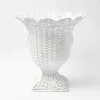Outlet Mrs. Alice White Liliana Scalloped Rattan Urn