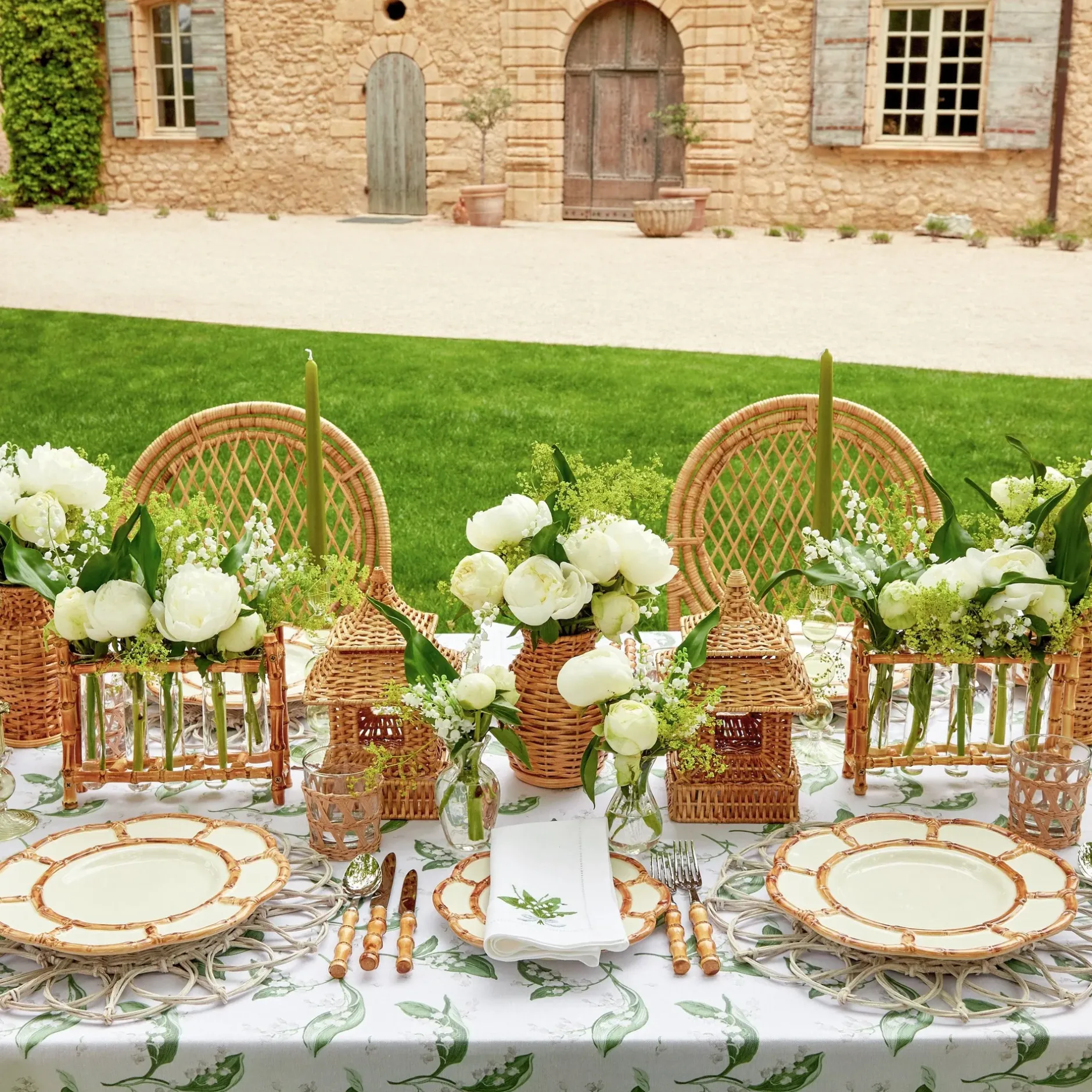 Mrs. Alice White Lily Of The Valley Tablecloth