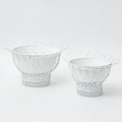 Outlet Mrs. Alice White Metal Planter