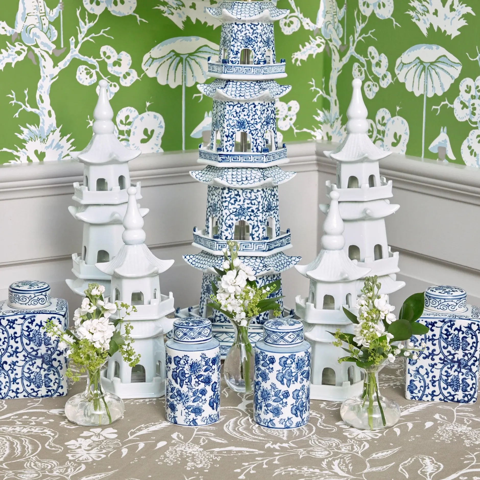 Mrs. Alice White Porcelain Pagoda